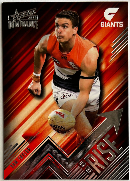 2020 AFL Select Dominance - SAM TAYLOR (GWS GIANTS) On The Rise OTR32 /350