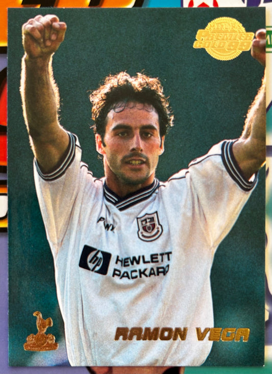Merlin's Premier Gold 99 Trading Cards - RAMON VEGA (TOTTENHAM HOTSPUR) #129