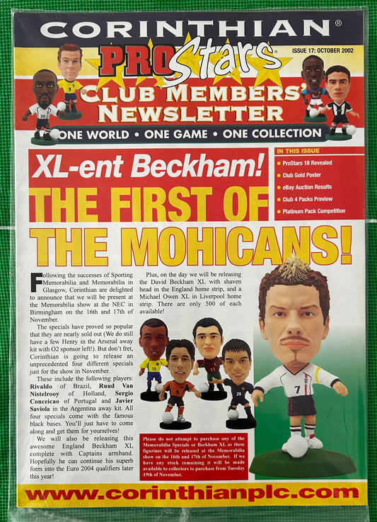 Corinthian ProStars Club Members Newsletter - Issue 17 October 2002 (Factory Sealed)