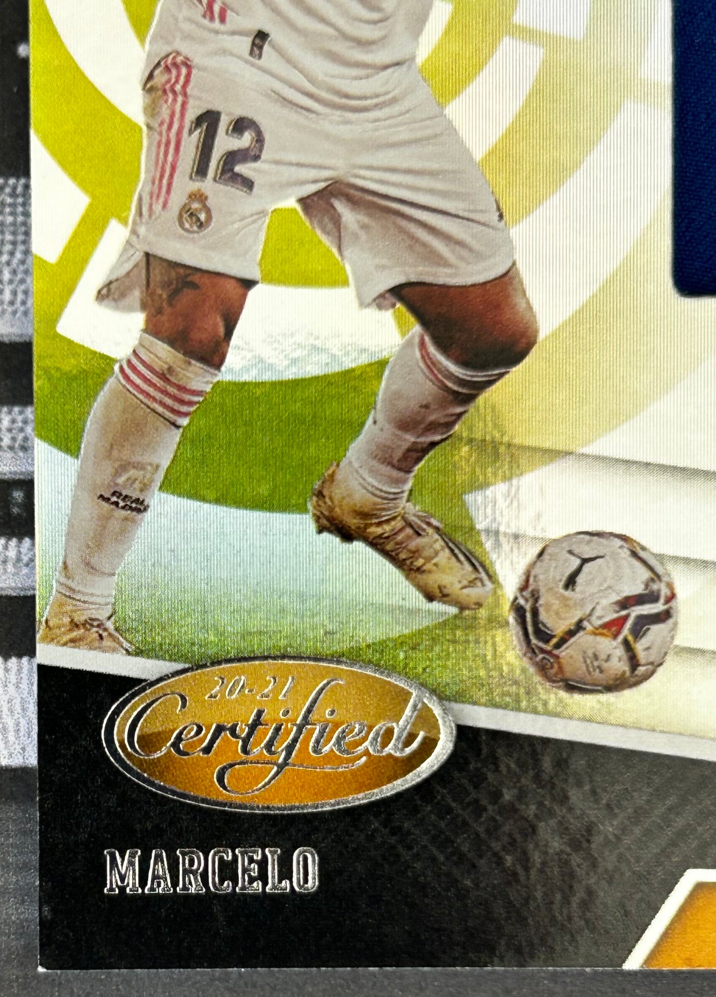 2020-21 Panini Chronicles Certified La Liga Soccer - MARCELO (REAL MADRID) Fabric of the Game FG-M /500