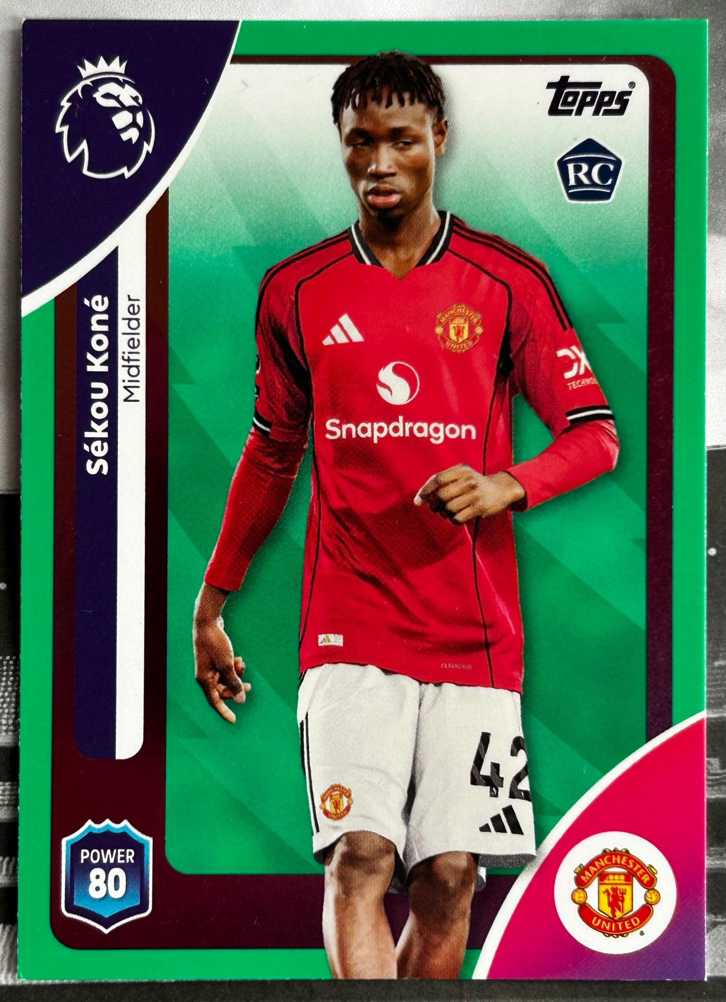 Topps Premier League 2026 Debut Edition - Single GREEN BASE PARALLEL Cards (All Teams)