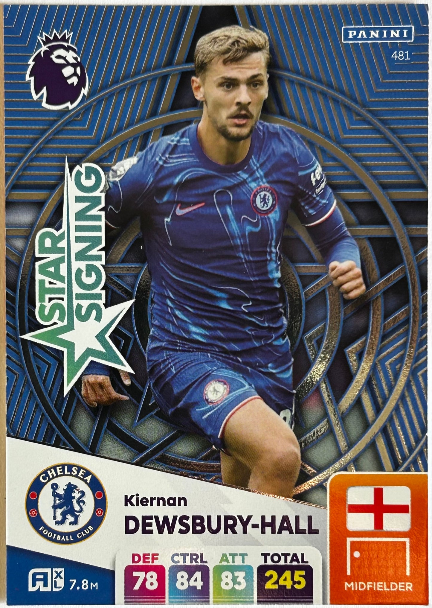 Panini Adrenalyn XL Premier League 2025 - KIERNAN DEWSBURY-HALL (CHELSEA) Star Signing 481