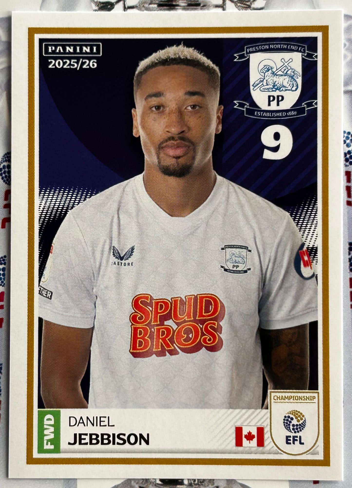 Panini EFL 2025-26 Sticker Collection - Single PRESTON NORTH END Stickers (#293 - #310)