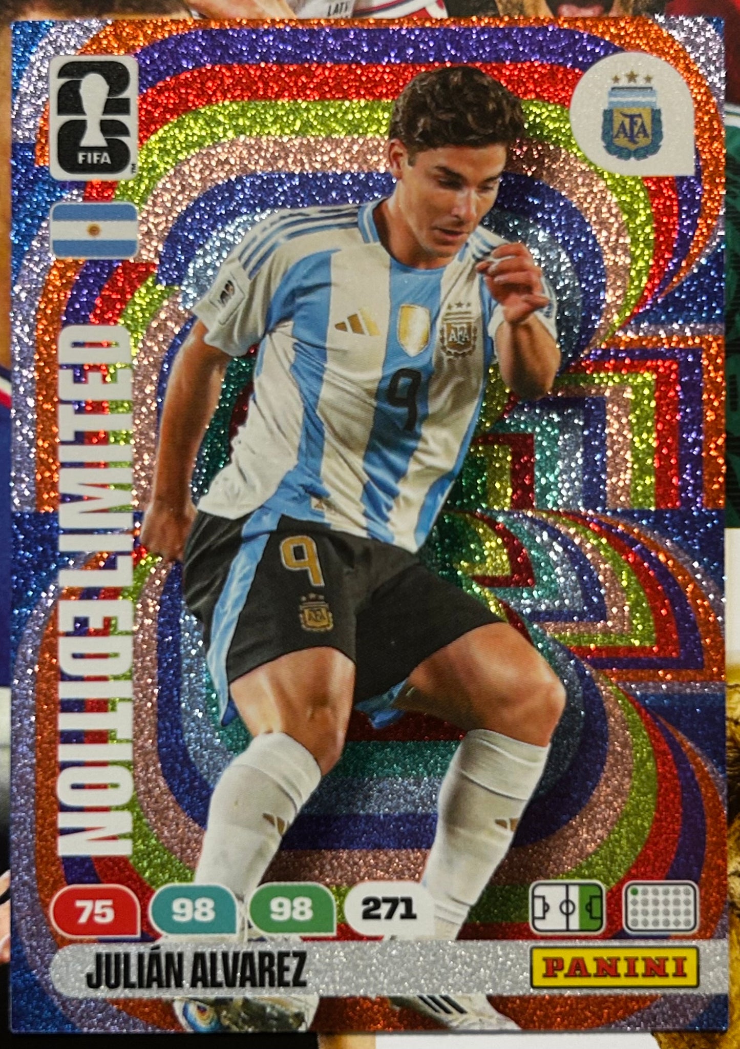 Panini FIFA World Cup 2026 Adrenalyn XL - JULIAN ALVAREZ (ARGENTINA) Limited Edition