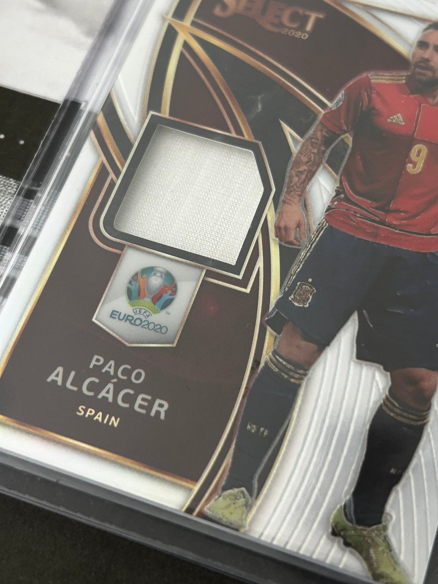 Panini Select UEFA EURO 2020 Soccer - PACO ALCACER (SPAIN) Match-worn Jersey Patch Prizm ST-PA