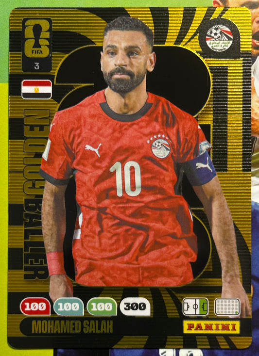 Panini FIFA World Cup 2026 Adrenalyn XL - MOHAMED SALAH (EGYPT) Golden Baller #3