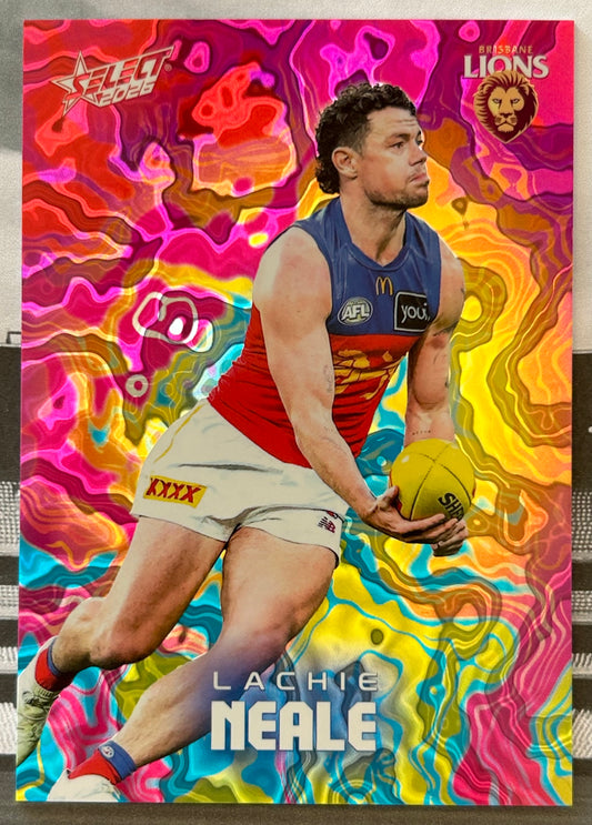 Select AFL Footy Stars 2026 - LACHIE NEALE (BRISBANE LIONS) Mercury Tie-Dye MYR9