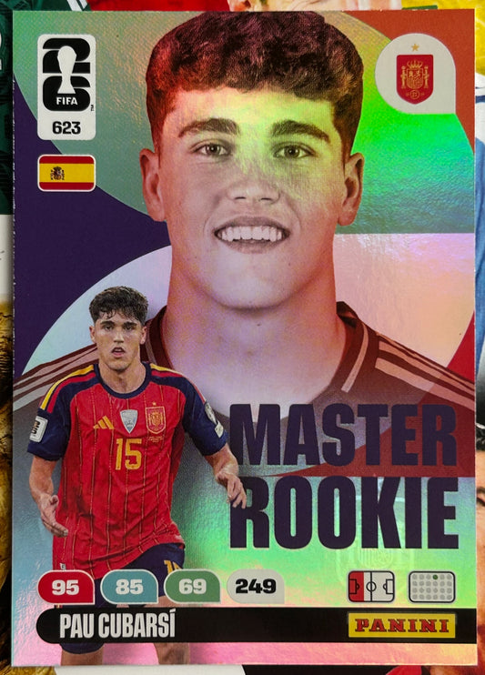 Panini FIFA World Cup 2026 Adrenalyn XL - PAU CUBARSI (SPAIN) Master Rookie #623