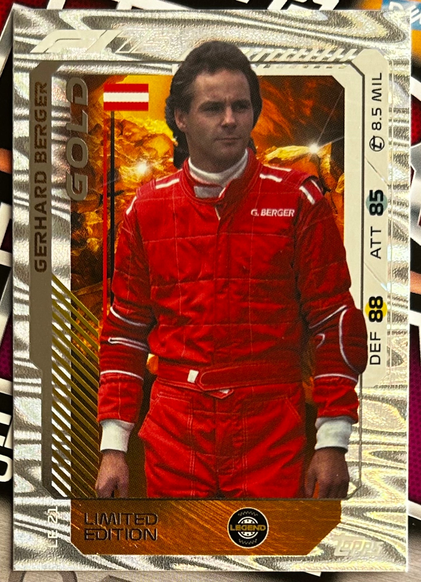 Topps F1 Turbo Attax 2025 - GERHARD BERGER (LEGEND) Gold Limited Edition LE21