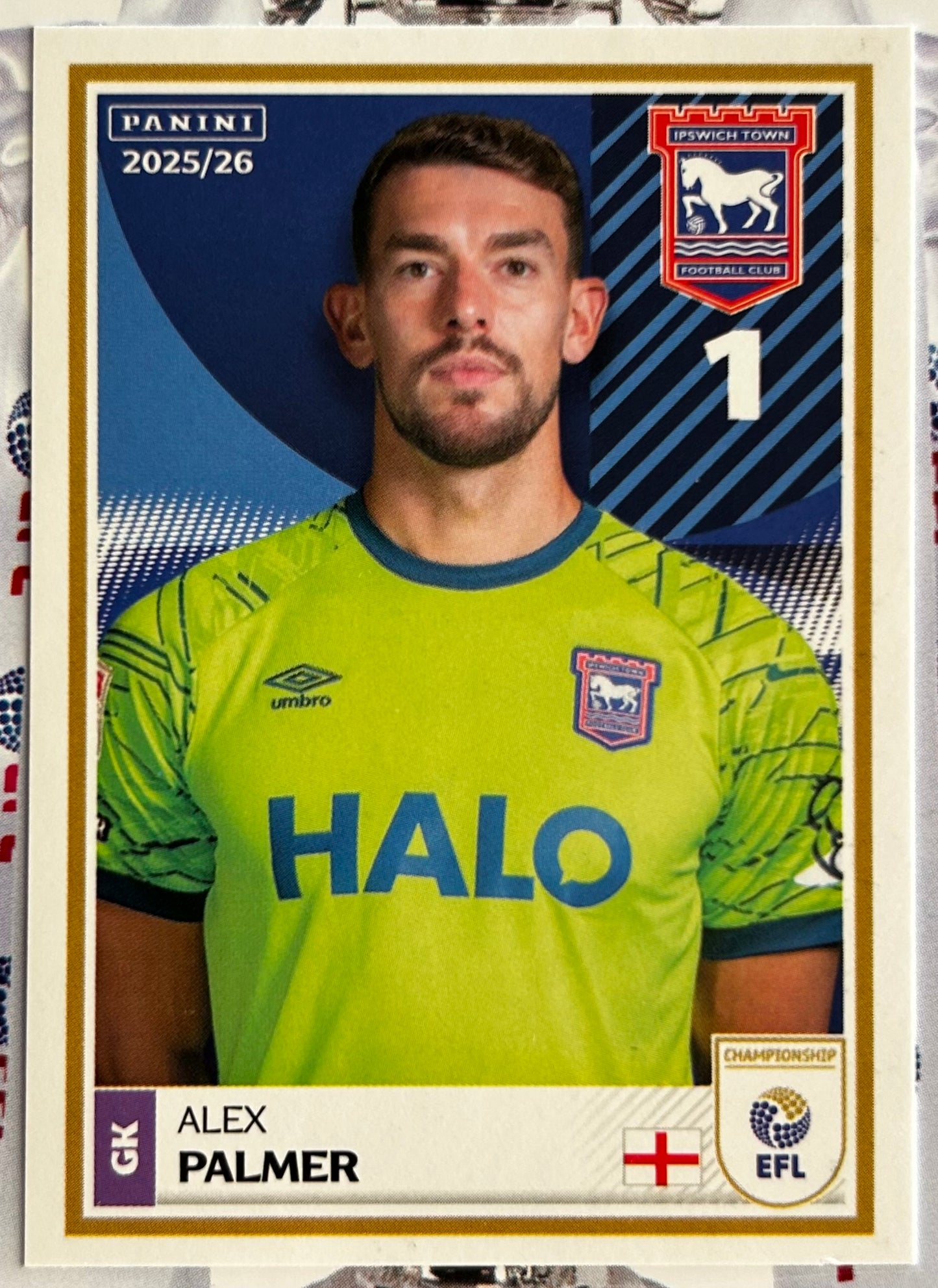 Panini EFL 2025-26 Sticker Collection - Single IPSWICH TOWN Stickers (#143 - #160)