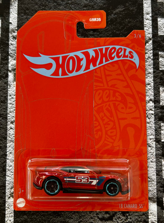 Mattel Hot Wheels Diecast 1:64 - '18 Camaro SS 3/6 53rd Anniversary series