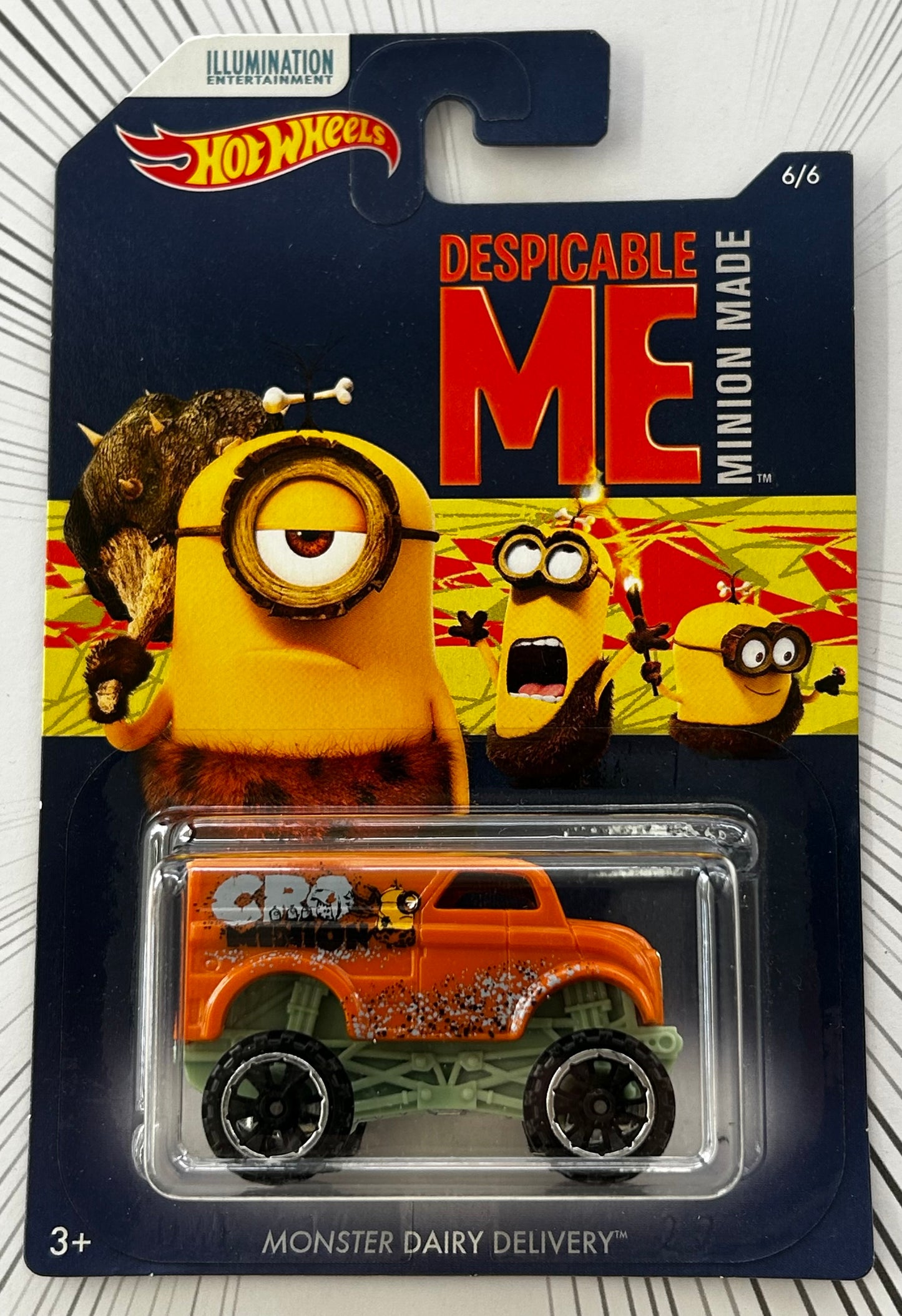 Mattel Hot Wheels Diecast 1:64 - Monster Dairy Delivery 6/6 Despicable Me Minion Made series