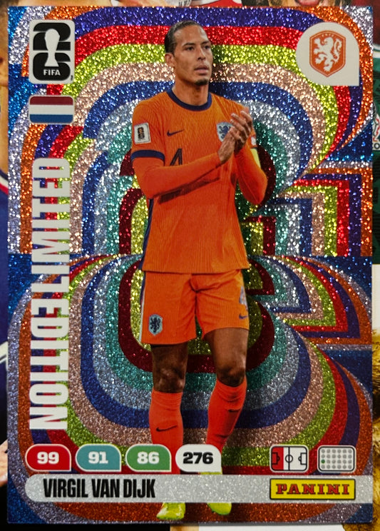 Panini FIFA World Cup 2026 Adrenalyn XL - VIRGIL VAN DIJK (NETHERLANDS) Limited Edition
