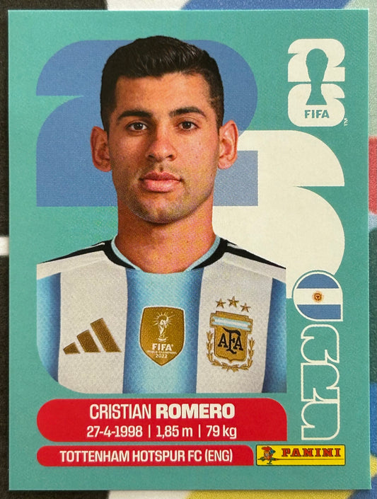 Panini FIFA World Cup 2026 Official Sticker Collection - CRISTIAN ROMERO (ARGENTINA) ARG4