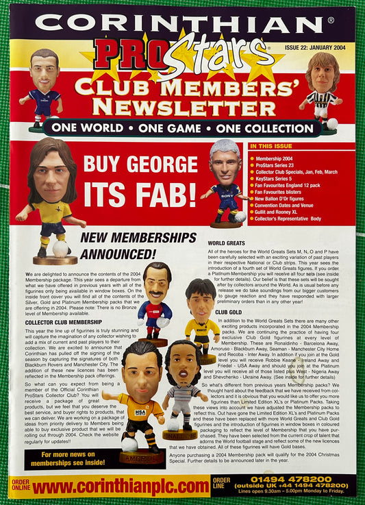 Corinthian ProStars Club Members Newsletter - Issue 22 January 2004
