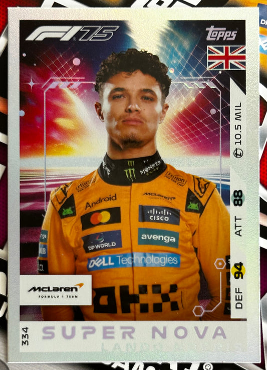 Topps F1 Turbo Attax 2025 - Single SUPERNOVA & 100 CLUB Cards (#334 - #356)