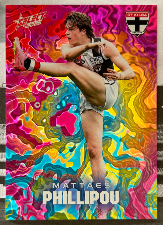 Select AFL Footy Stars 2026 - MATTHAES PHILLIPOU (ST KILDA) Mercury Tie-Dye MYR73