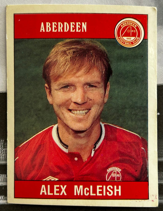 Panini Football 90 Sticker - ALEX McLEISH (ABERDEEN) #326
