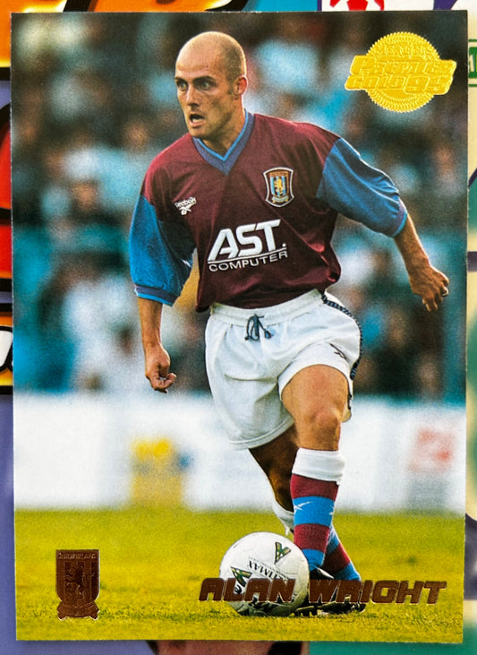 Merlin's Premier Gold 99 Trading Cards - ALAN WRIGHT (ASTON VILLA) #10