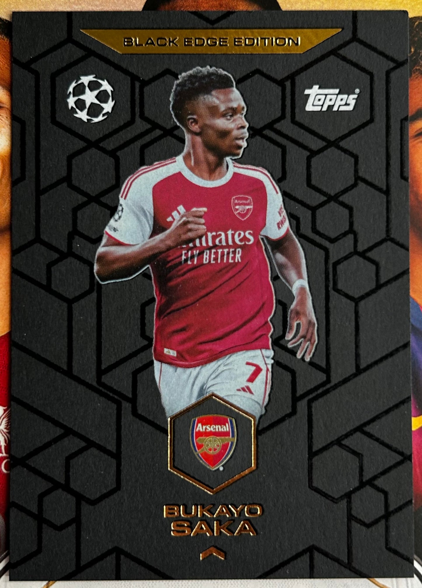 2025-26 Topps UCC Match Attax - BUKAYO SAKA (ARSENAL) Black Edge BE2