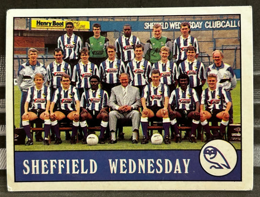 Panini Football 90 Sticker - TEAM PHOTO (SHEFFIELD WEDNESDAY) #254