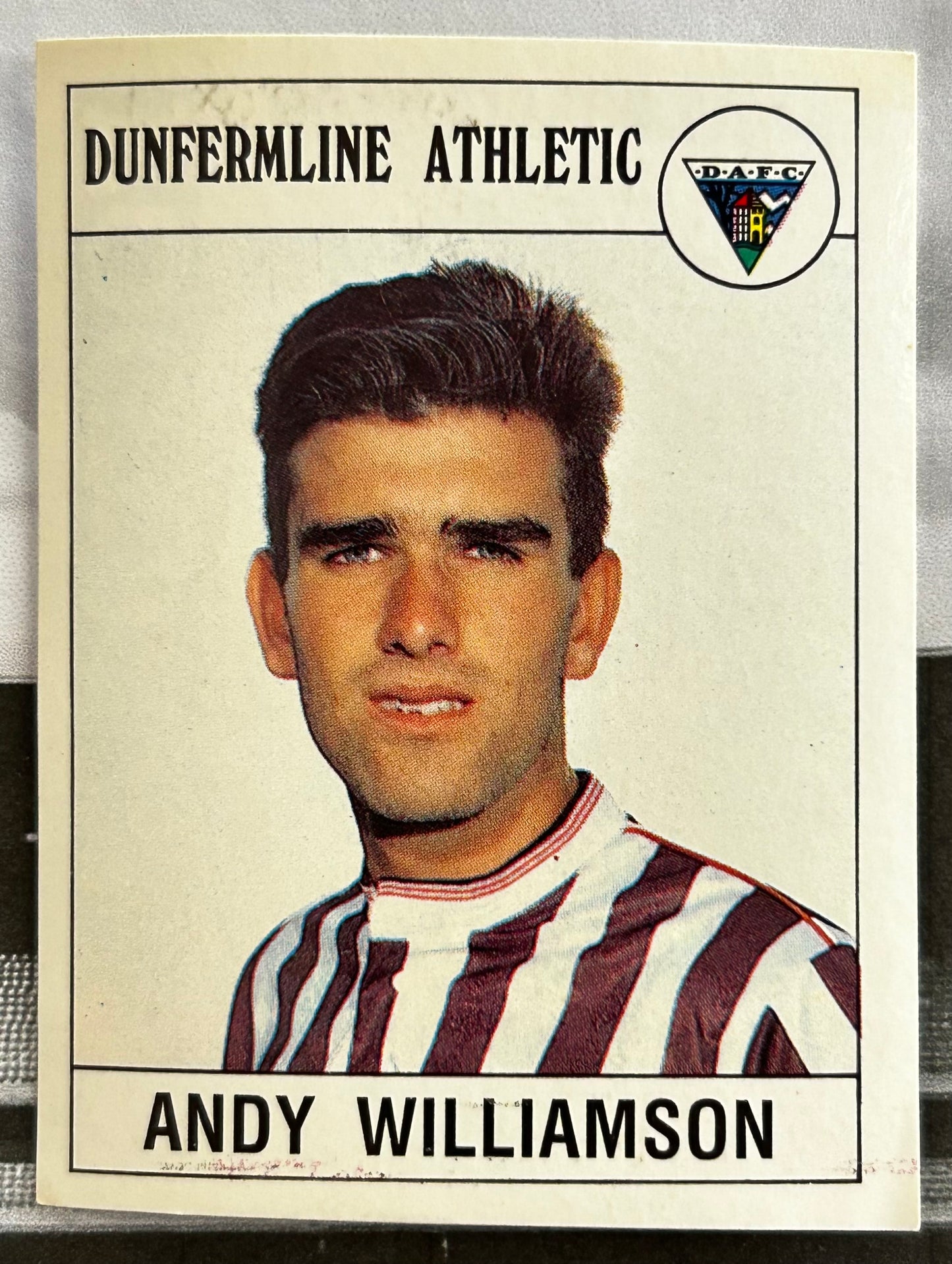 Panini Football 90 Sticker - ANDY WILLIAMSON (DUNFERMILNE ATHLETIC) #386