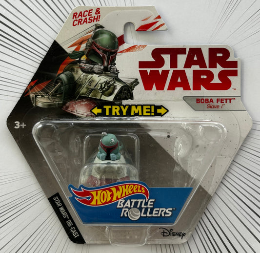 Mattel Hot Wheels Diecast 1:64 -  Boba Fett Slave I Star Wars Battle Rollers