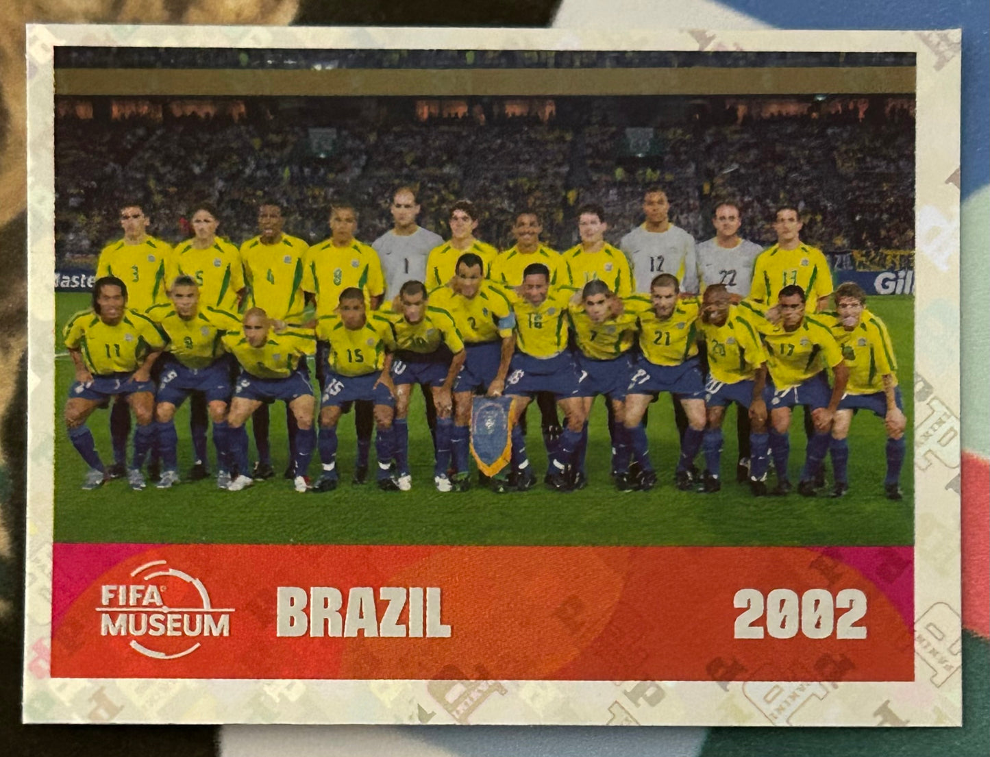Panini FIFA World Cup 2026 Official Sticker Collection - TEAM PHOTO (BRAZIL 2002) World Cup History Sticker FWC16