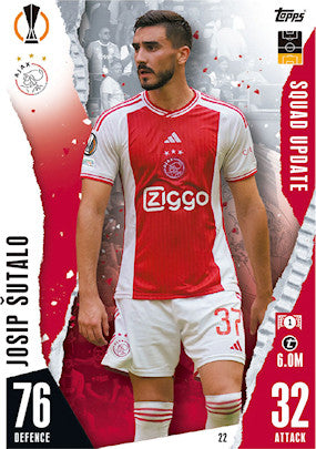 Topps 2023-24 Match Attax Extra UEFA - Single SQUAD UPDATE Cards (#1 - #45)