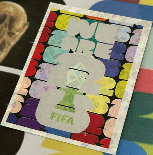 Panini FIFA World Cup 2026 Official Sticker Collection - OFFICIAL SLOGAN Foil Sticker FWC4