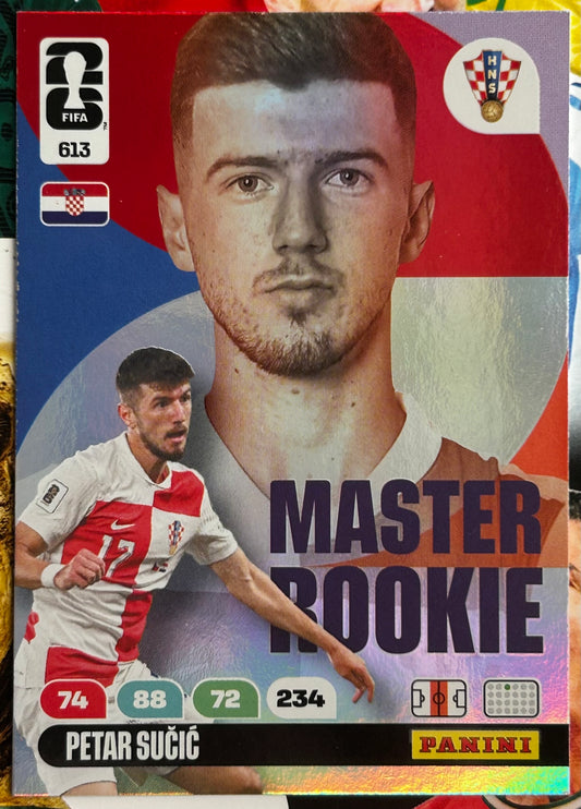 Panini FIFA World Cup 2026 Adrenalyn XL - PETAR SUCIC (CROATIA) Master Rookie #613