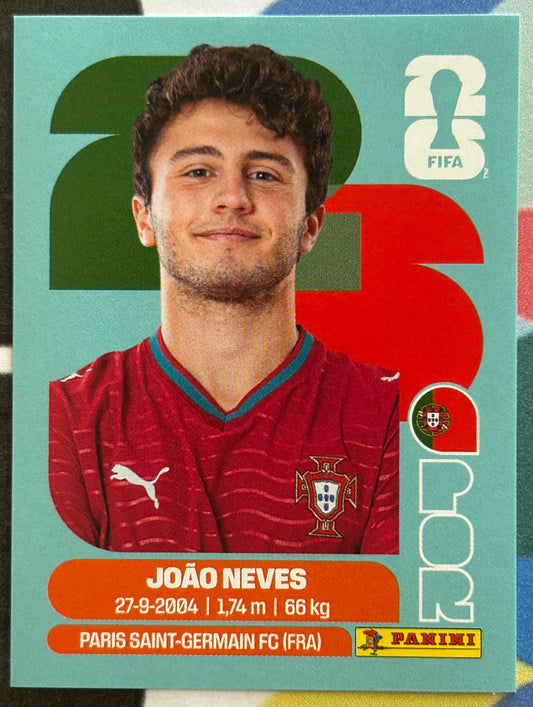 Panini FIFA World Cup 2026 Official Sticker Collection - JOAO NEVES (PORTUGAL) POR14