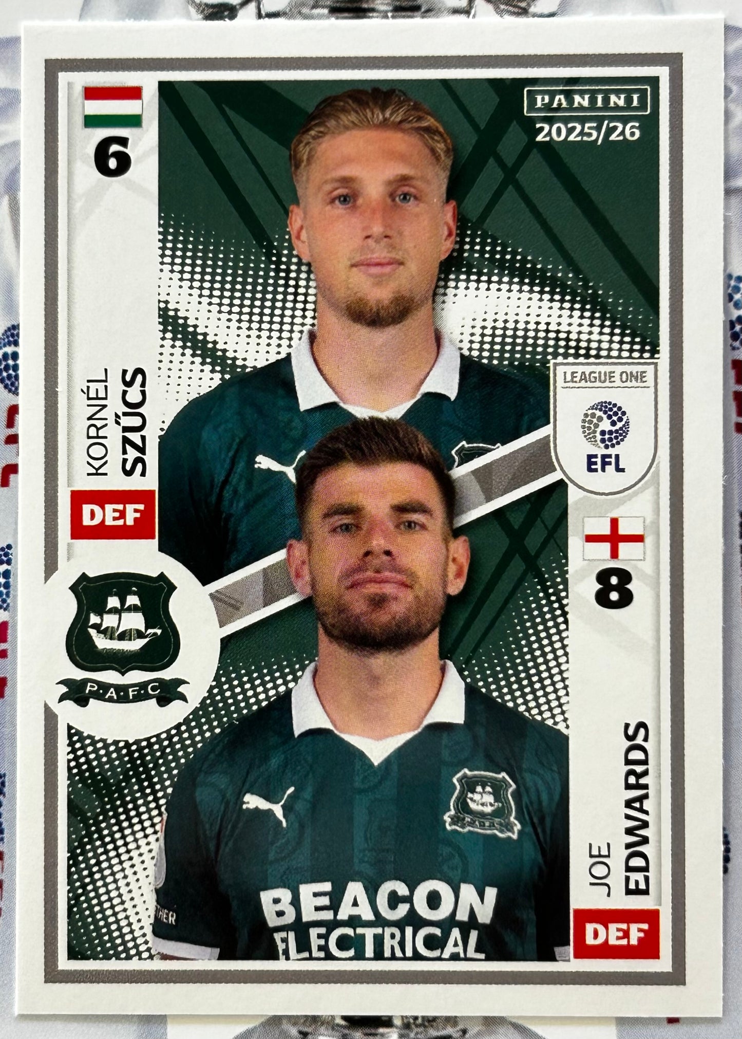Panini EFL 2025-26 Sticker Collection - Single LEAGUE ONE Stickers (#581 - #628)