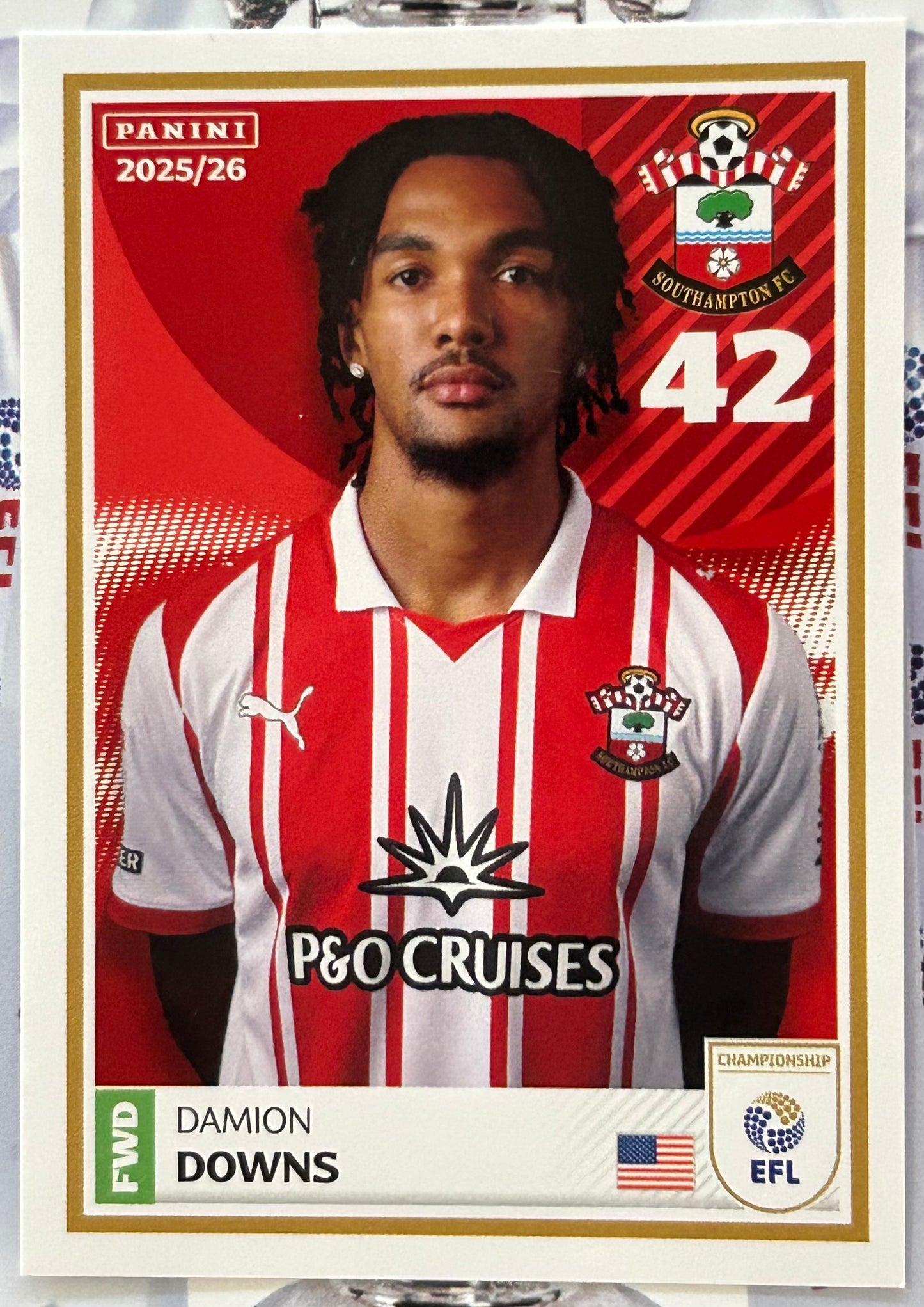 Panini EFL 2025-26 Sticker Collection - Single SOUTHAMPTON Stickers (#365 - #382)