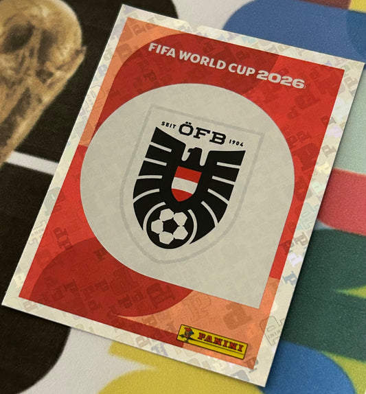 Panini FIFA World Cup 2026 Official Sticker Collection - EMBLEM (AUSTRIA) Foil Sticker AUS1