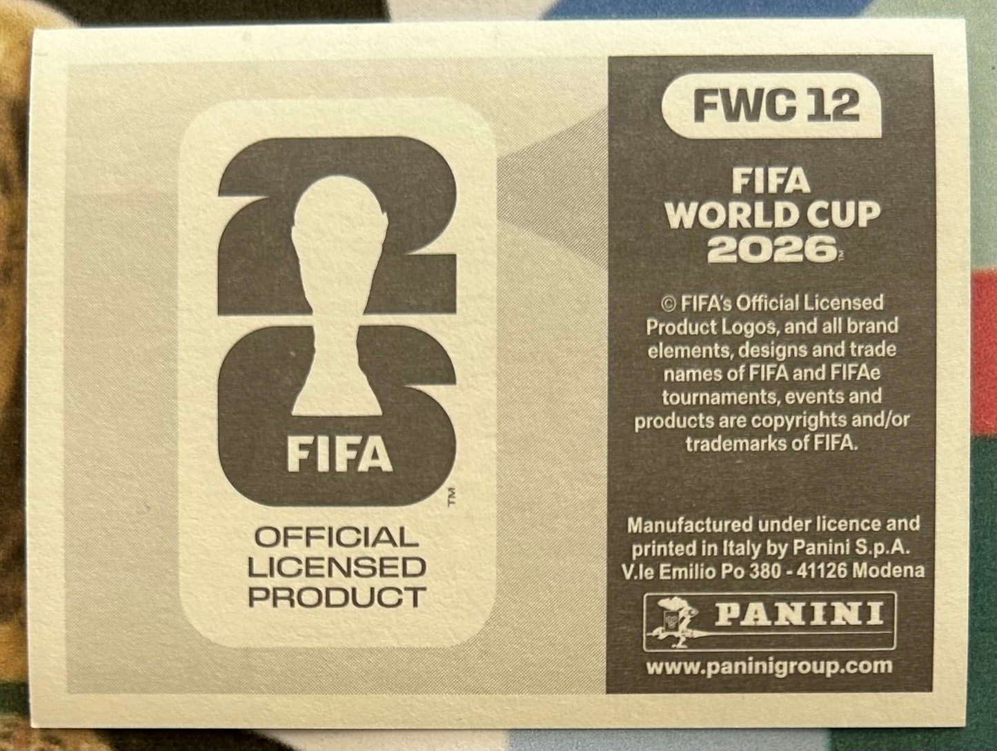Panini FIFA World Cup 2026 Official Sticker Collection - TEAM PHOTO (BRAZIL 1962) World Cup History Sticker FWC12