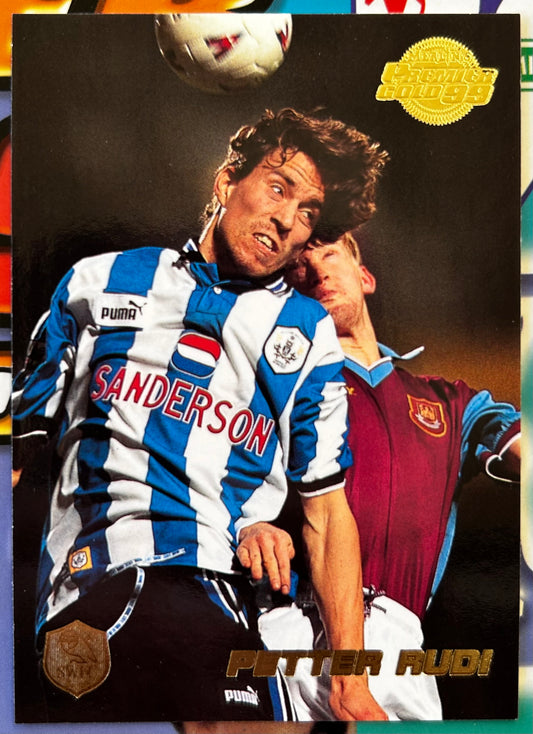 Merlin's Premier Gold 99 Trading Cards - PETTER RUDI (SHEFFIELD WEDNESDAY) #118