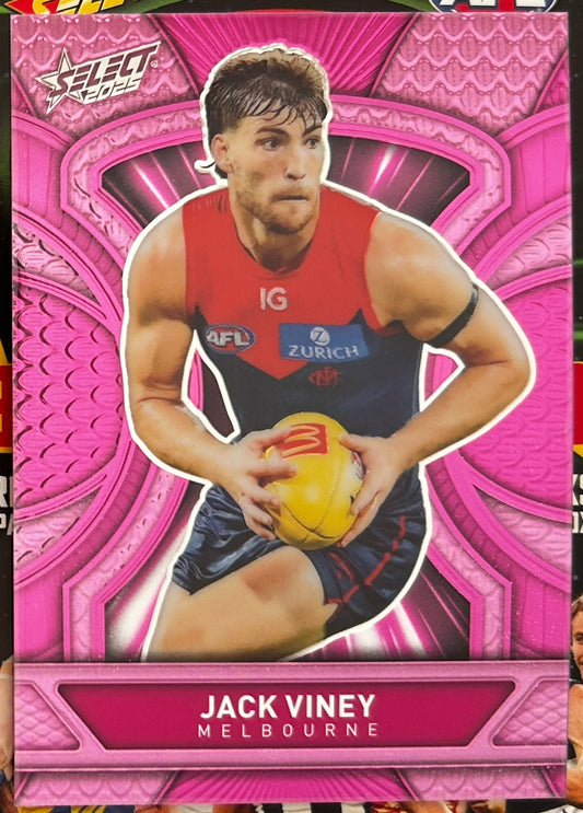 Select AFL 2025 Footy Stars - JACK VINEY (MELBOURNE) Pink Dragon Scales LDP55