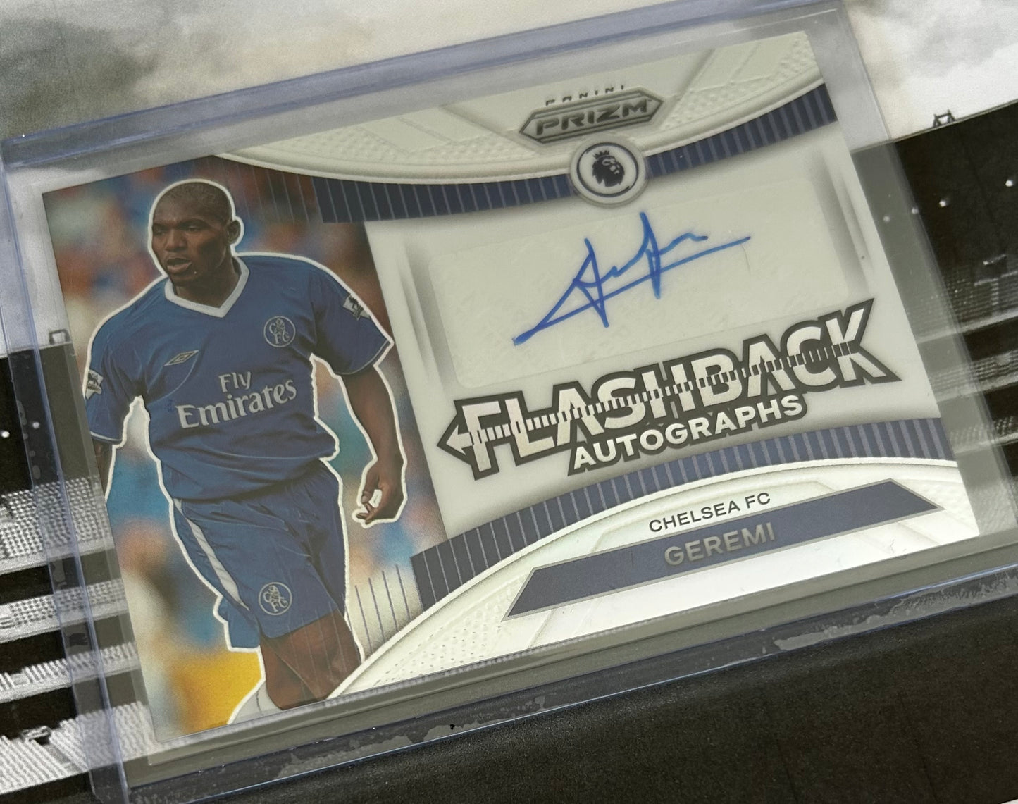 2022-23 Panini Prizm Premier League Soccer - GEREMI (CHELSEA) Flashback Autographs FA-GER *01 of /49 print run*