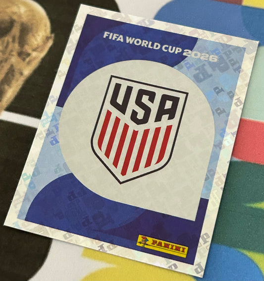 Panini FIFA World Cup 2026 Official Sticker Collection - EMBLEM (UNITED STATES) Foil Sticker USA1