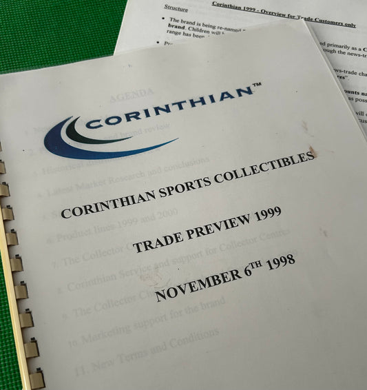 Corinthian Sports Collectibles Trade Preview 1999 with 3-page Overview (Original Bound Copy)