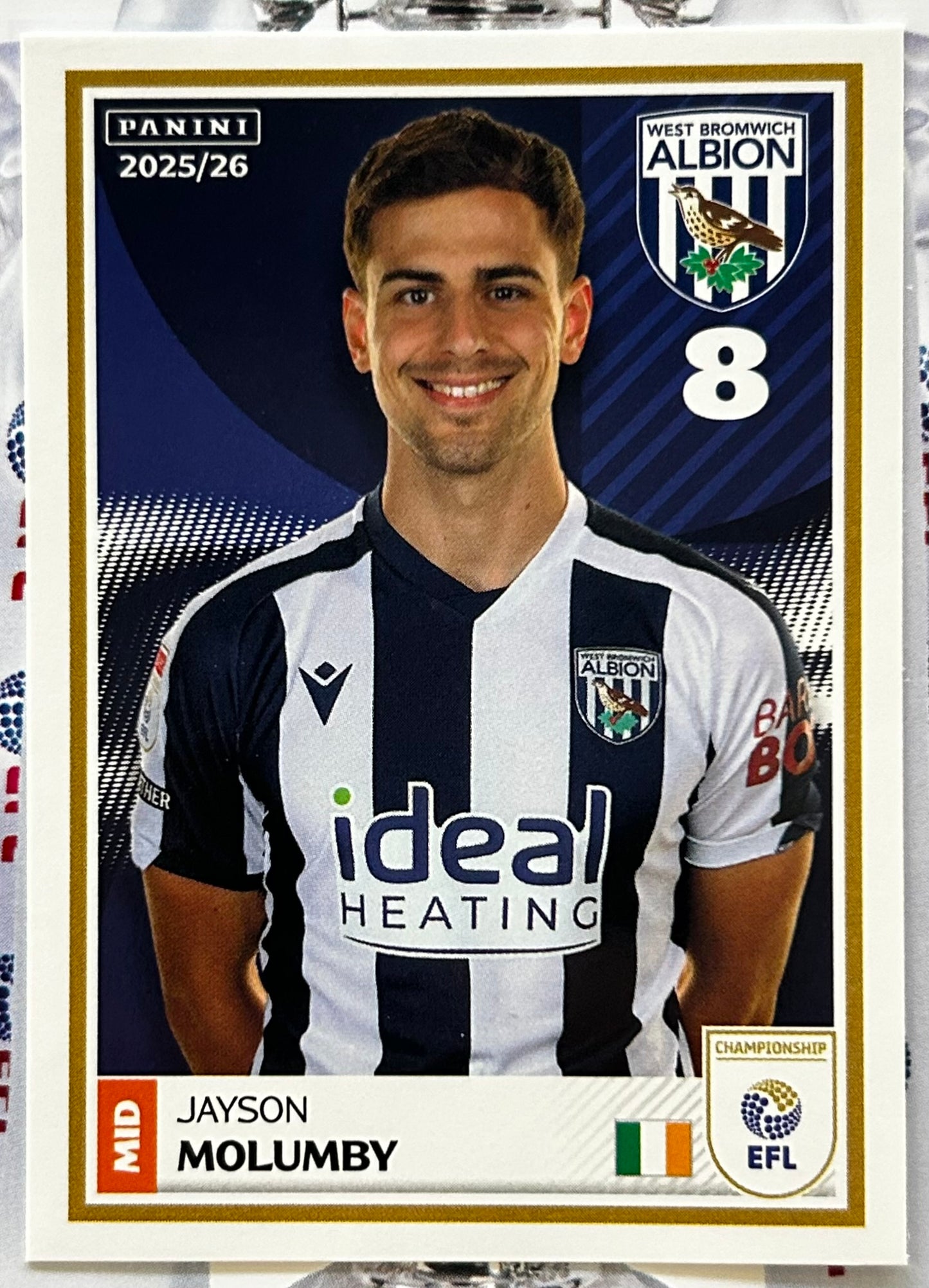 Panini EFL 2025-26 Sticker Collection - Single WEST BROMWICH ALBION Stickers (#437 - #454)