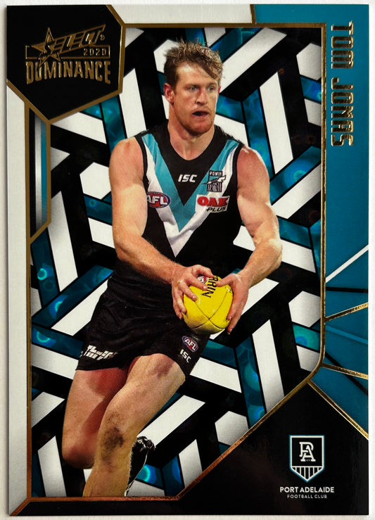 2020 AFL Select Dominance - TOM JONAS (PORT ADELAIDE) Holographic Parallel HP155 /350