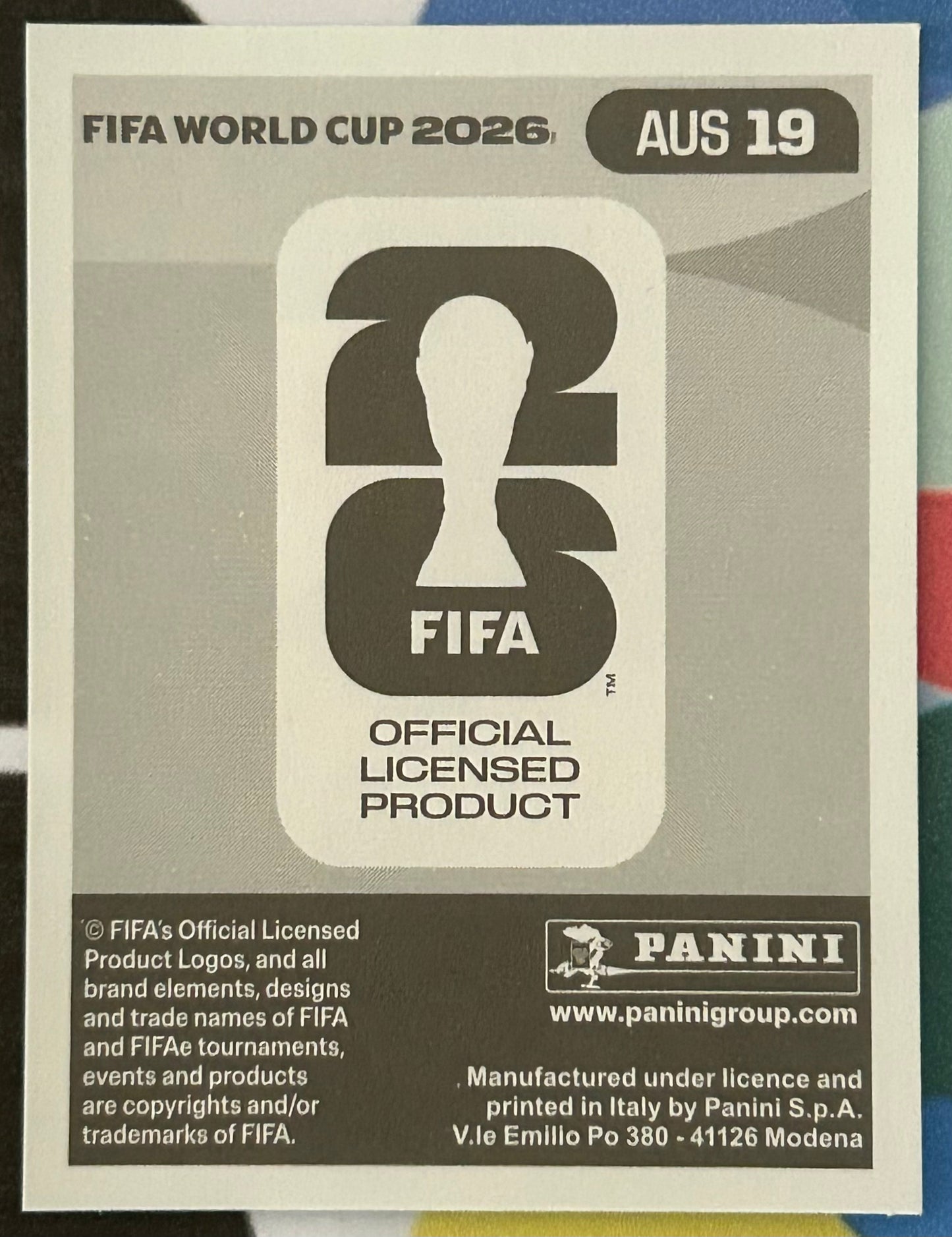 Panini FIFA World Cup 2026 Official Sticker Collection - NESTORY IRANKUNDA (AUSTRALIA) AUS19