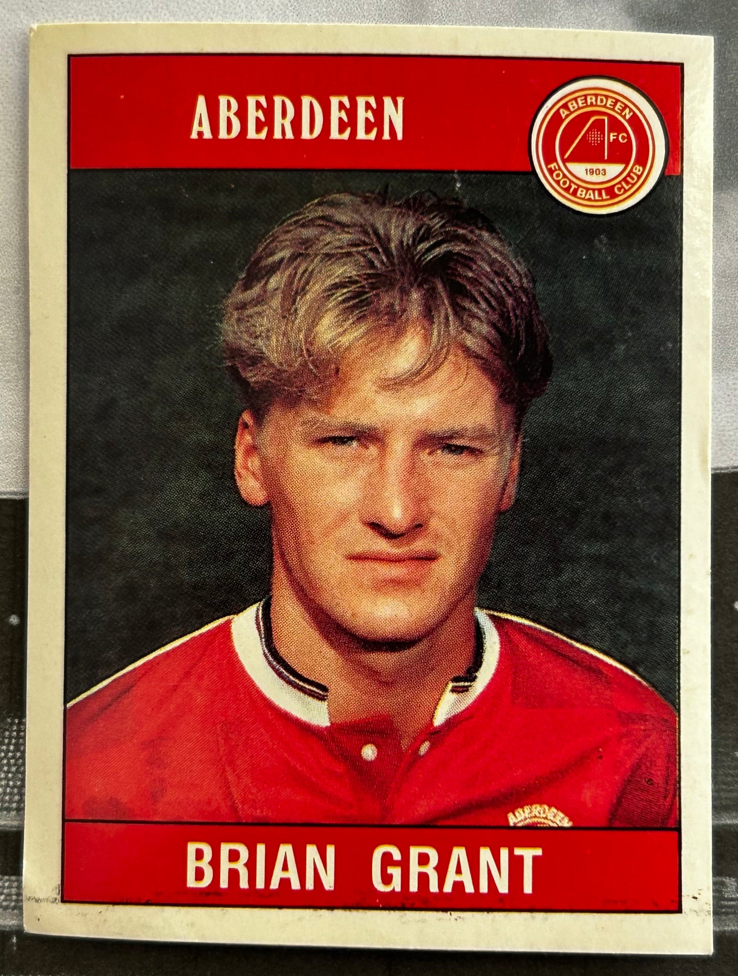 Panini Football 90 Sticker - BRIAN GRANT (ABERDEEN) #330