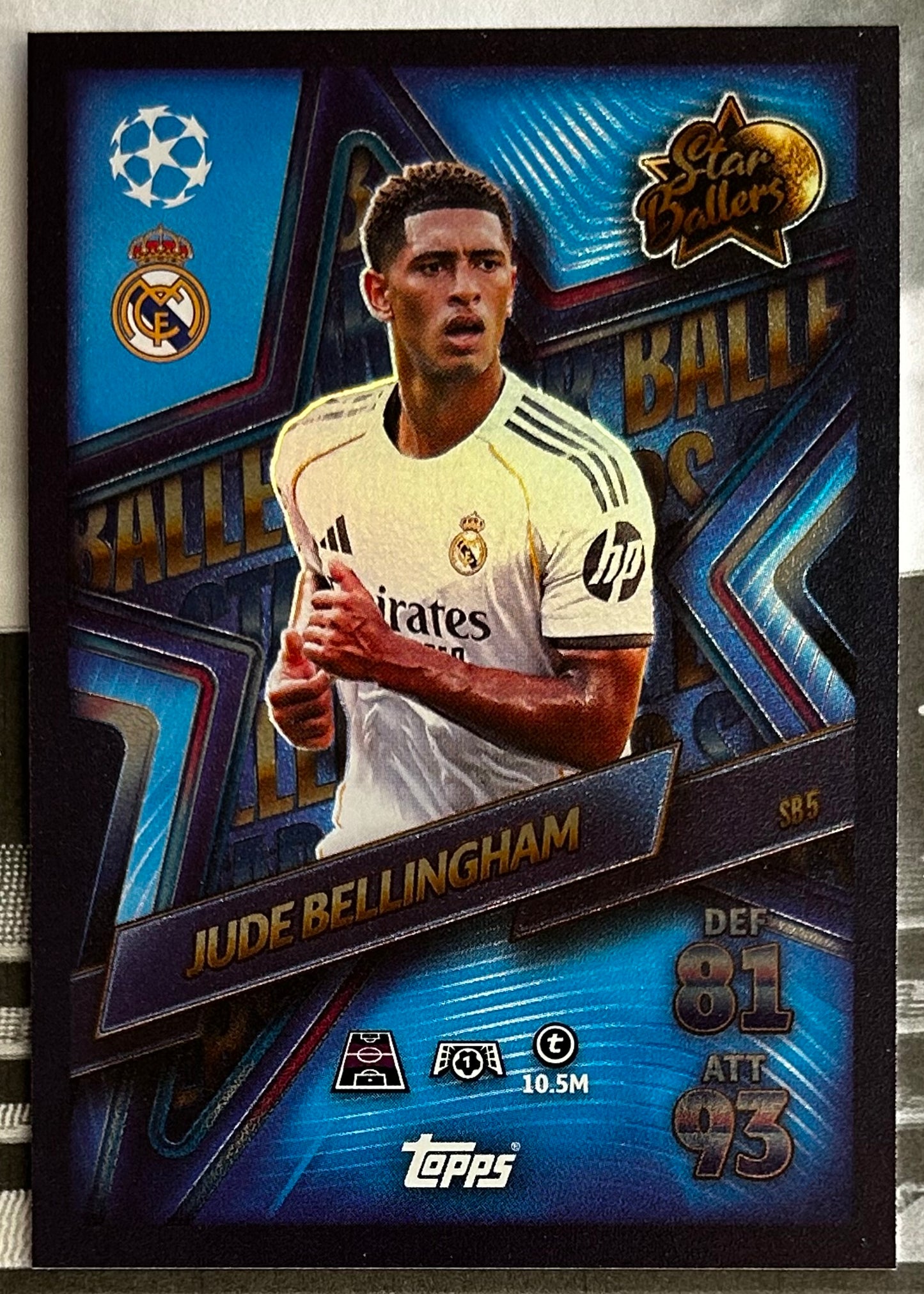 Topps 2025-26 Match Attax UEFA Update - Single STAR BALLERS Cards (SB1 - SB16)