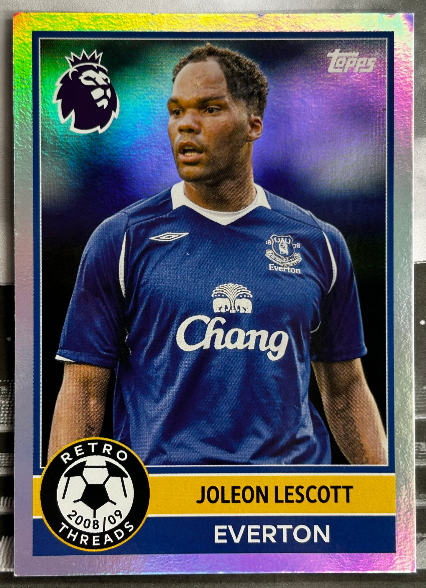 Topps Premier League 2026 Debut Edition - Single RETRO THREADS Insert Cards #381 - #400