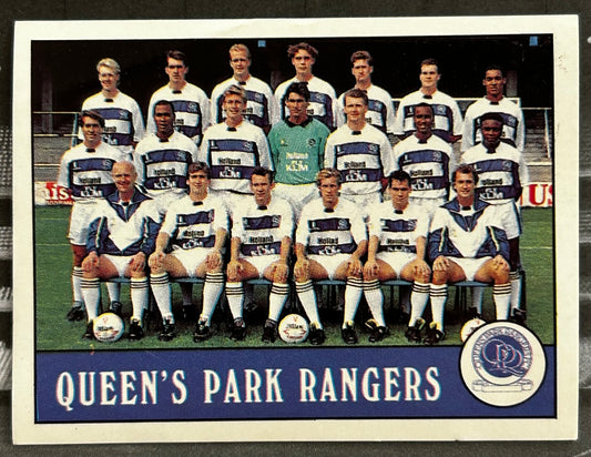 Panini Football 90 Sticker - TEAM PHOTO (QPR) #240