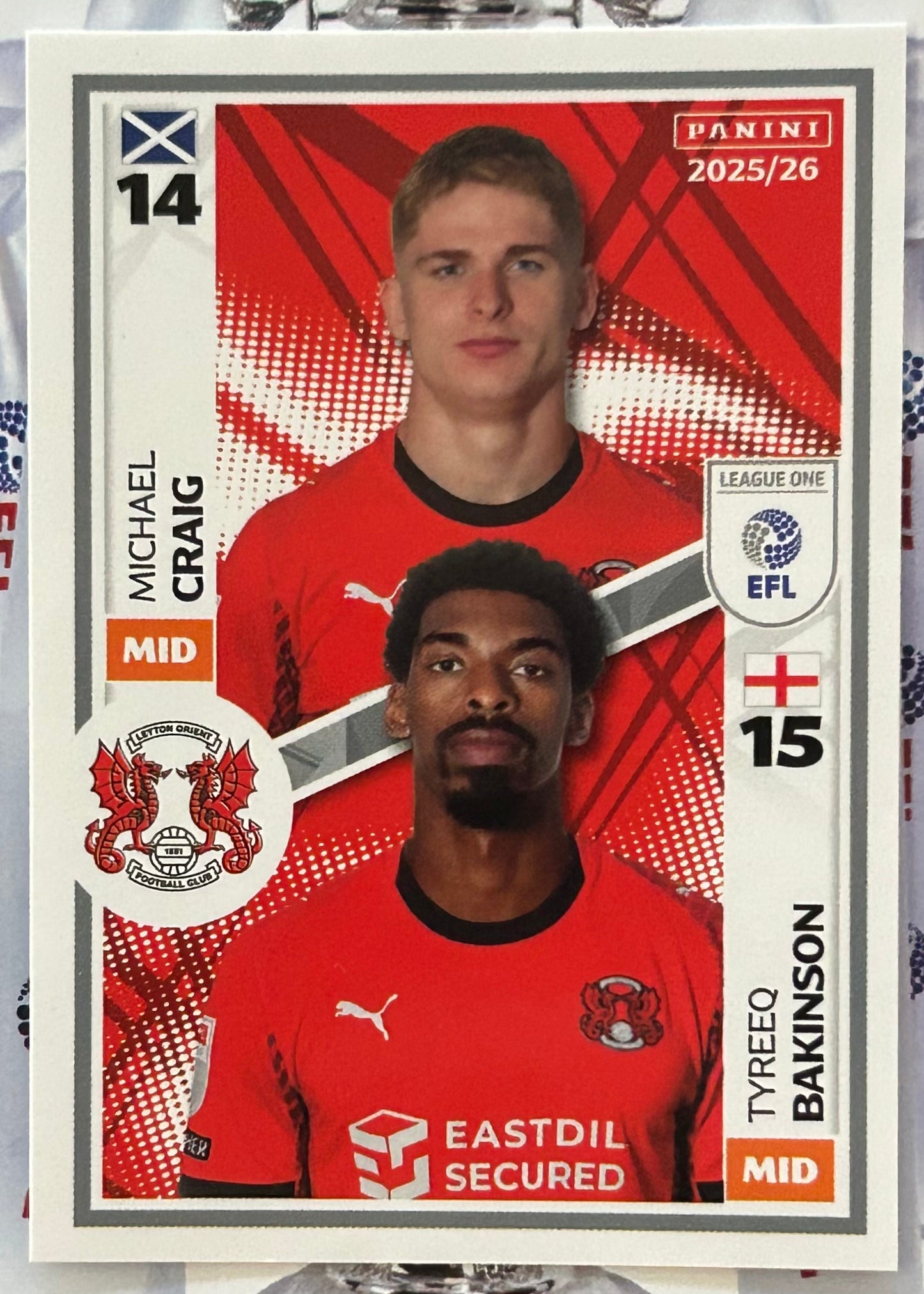 Panini EFL 2025-26 Sticker Collection - Single LEAGUE ONE Stickers (#533 - #580)