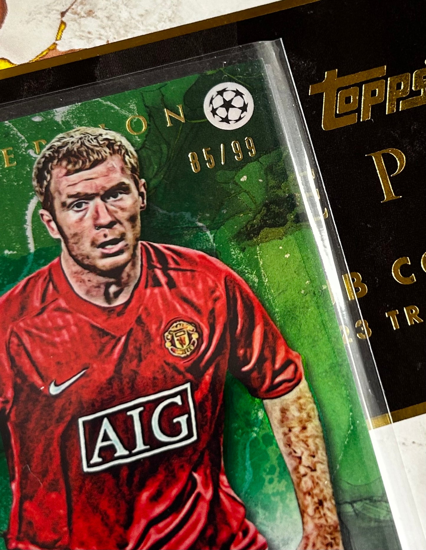 Topps UEFA Inception 2023 - PAUL SCHOLES (MAN UTD) Legacy Green Parallel /99